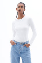Load image into Gallery viewer, Cotton Stretch Long Sleeve White