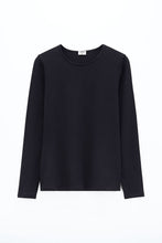 Load image into Gallery viewer, Cotton Stretch Long Sleeve Black