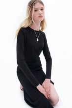 Load image into Gallery viewer, Cotton Stretch Long Sleeve Black