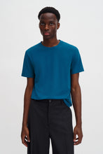 Load image into Gallery viewer, Stretch Cotton Tee, Night Teal