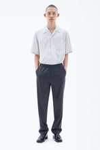 Load image into Gallery viewer, Relaxed Wool Trousers Dark Grey Mel.