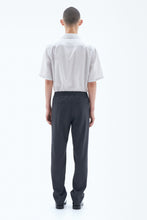 Load image into Gallery viewer, Relaxed Wool Trousers Dark Grey Mel.