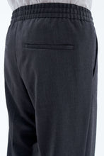Load image into Gallery viewer, Relaxed Wool Trousers Dark Grey Mel.