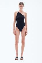 Load image into Gallery viewer, Asymmetric Swimsuit Black