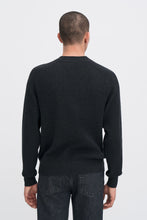 Load image into Gallery viewer, Cotton Merino Mock Neck Sweater Anthracite Melange