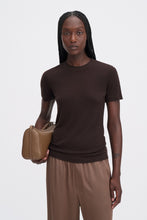 Load image into Gallery viewer, Lyocell Cashmere Tee, Brown