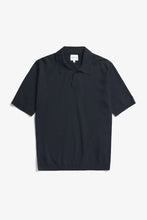Load image into Gallery viewer, Leif Cotton Linen Polo Dark navy