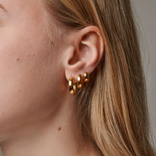 Load image into Gallery viewer, Classic Wide 20 mm Hoops 925S/Gold Plated