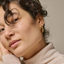 Load image into Gallery viewer, Classic Wide 25 mm Hoops 925S/Gold Plated