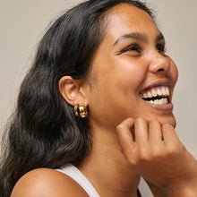 Load image into Gallery viewer, Sandra Wide Hoops Gold