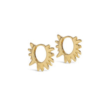 Load image into Gallery viewer, Sunshine Leaves Hoops