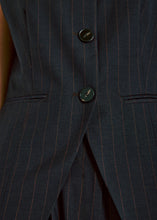 Load image into Gallery viewer, Kandria waistcoat Brown pinstripe