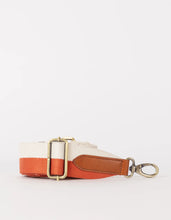 Load image into Gallery viewer, Striped Webbing Strap Copper Cognac