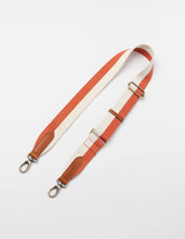 Load image into Gallery viewer, Striped Webbing Strap Copper Cognac