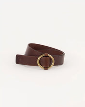 Load image into Gallery viewer, TISAO Round buckle belt Chesnut