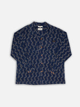 Load image into Gallery viewer, Vincent Ikat Shirt Blueberry