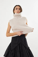 Load image into Gallery viewer, Koto funnel neck vest Beige