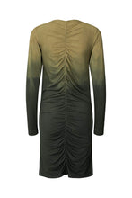 Load image into Gallery viewer, Isja Flow gather short Dress Army combo