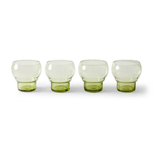 Load image into Gallery viewer, 70s glassware bulb glasses mint (set of 4)