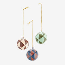 Load image into Gallery viewer, Handmade paper mache christmas balls