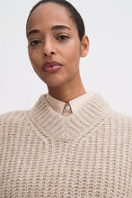 Load image into Gallery viewer, Soft Alpaca V-Neck Sweater Light Beige