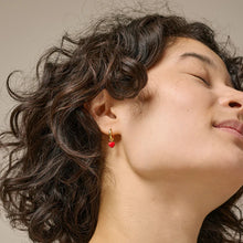 Load image into Gallery viewer, Amore Hoops, Red