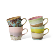 Load image into Gallery viewer, 70s ceramics americano mugs (set of 4), rococo