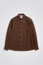 Load image into Gallery viewer, Anton Brushed Flannel Shirt Rust Brown