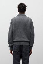 Load image into Gallery viewer, Anholt Lambswool Polo, Grey Melange