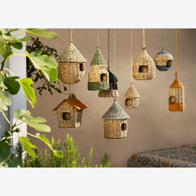 Load image into Gallery viewer, Hanging bird house, Natural/orange