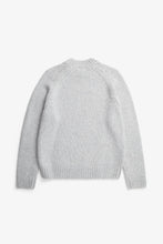 Load image into Gallery viewer, Birger Wool Raglan, Light Grey Melange