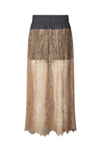 Load image into Gallery viewer, BLESSING Lace skirt Tobacco combo