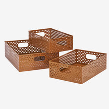 Load image into Gallery viewer, Iron storage boxes M, Set of 3