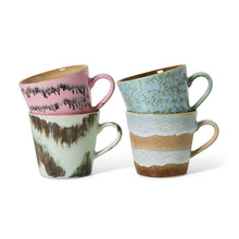Load image into Gallery viewer, 70s ceramics cappuccino mugs (set of 4), dada