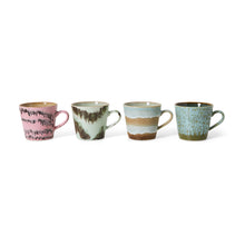 Load image into Gallery viewer, 70s ceramics cappuccino mugs (set of 4), dada