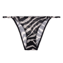 Load image into Gallery viewer, CLIO Tanga-style briefs, Classic Zebra