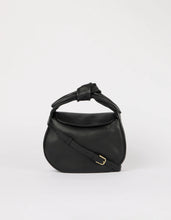 Load image into Gallery viewer, Coco Croissant Black Soft Grain Leather