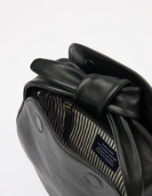 Load image into Gallery viewer, Coco Croissant Black Soft Grain Leather