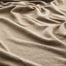 Load image into Gallery viewer, Recycled cotton throw Taupe