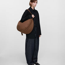 Load image into Gallery viewer, CURVE Half Moon Bag Dark Taupe