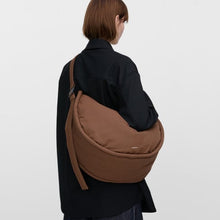 Load image into Gallery viewer, CURVE Half Moon Bag Dark Taupe
