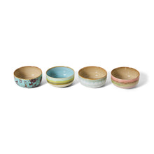 Load image into Gallery viewer, 70s ceramics dessert bowls (set of 4), impression