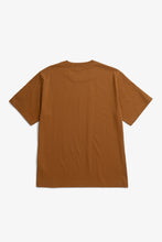 Laden Sie das Bild in den Galerie-Viewer, Dyrehaven Bio-T-Shirt mit Logo-Print, Kupfer