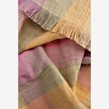 Load image into Gallery viewer, Checked hammam towel, Pink multi coloured