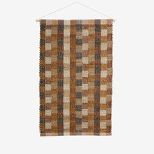 Load image into Gallery viewer, Handwoven wall deco, Rust, orange, white, anthracite