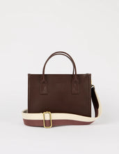 Load image into Gallery viewer, Jackie Midi Webbing Strap Chocolate Classic Leather
