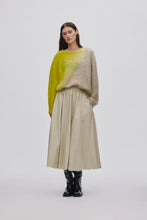 Load image into Gallery viewer, JASMIN Cross dye boxy sweater, Limeade pelican combo