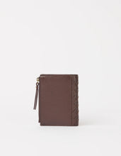 Load image into Gallery viewer, Jamie Wallet Woven Leather, Chocolate