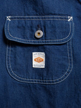 Load image into Gallery viewer, Jimmy Utility Denim Zip Jacket Blue