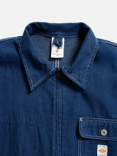 Load image into Gallery viewer, Jimmy Utility Denim Zip Jacket Blue